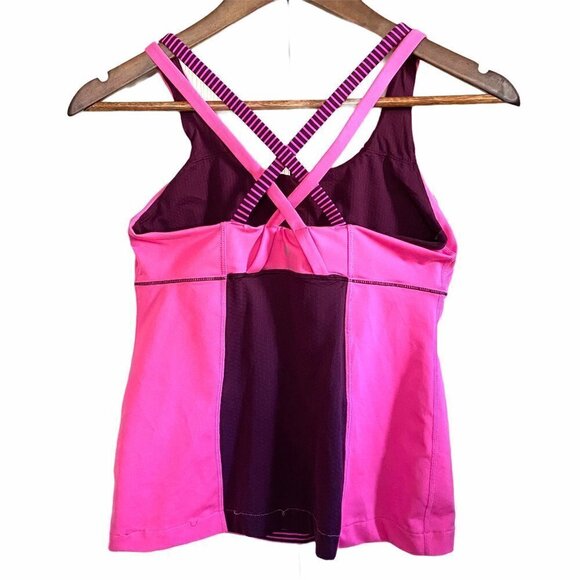 Lululemon Energy Tank Top Hyper Stripe Raspberry - Picture 8 of 8